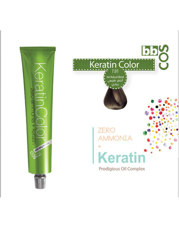 Keratin Hair Color 100 ml 7.01